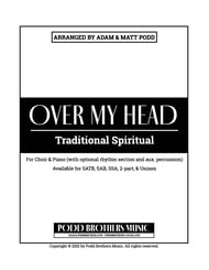 Over My Head SATB choral sheet music cover Thumbnail